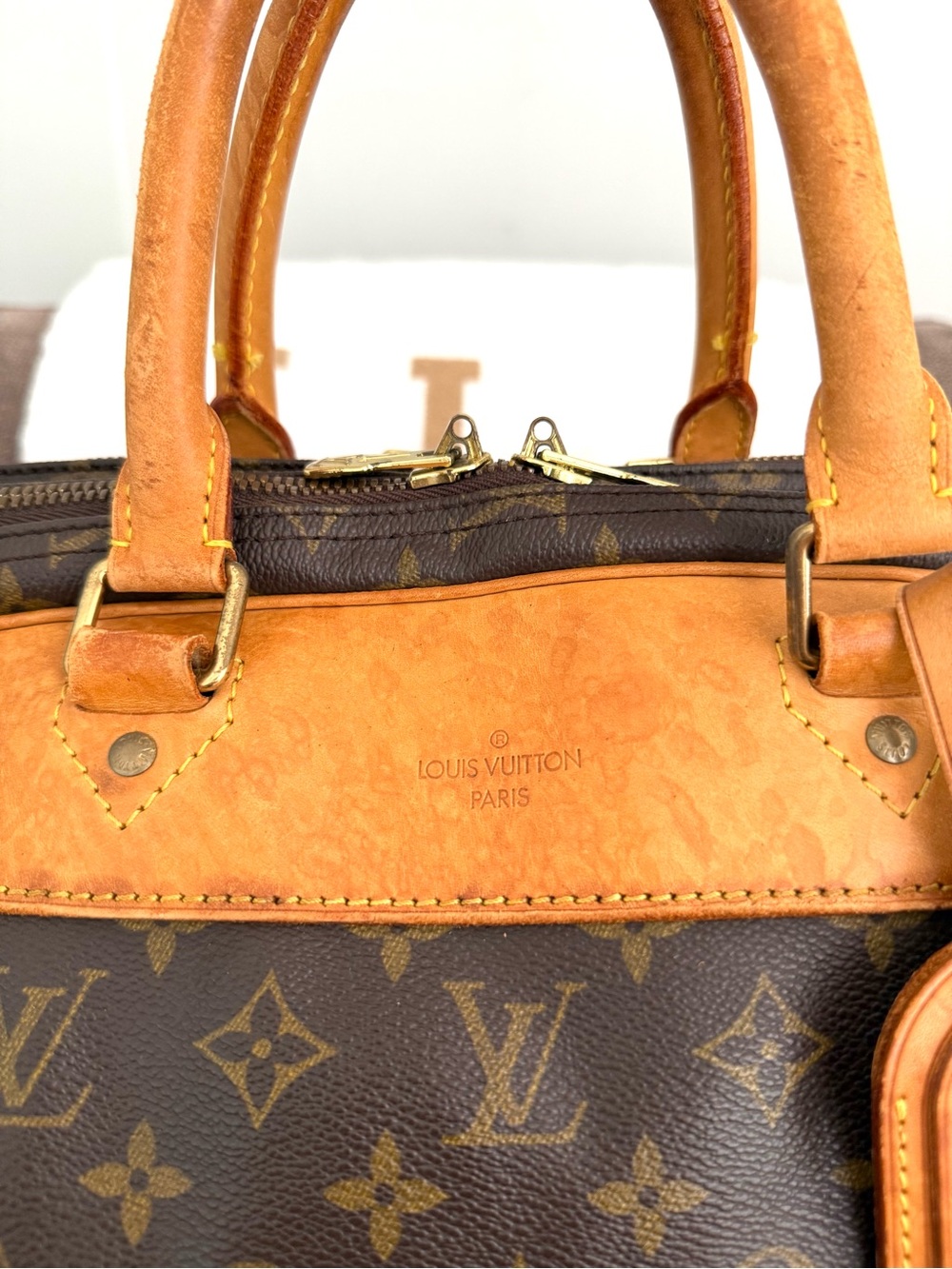 Authentic Louis Vuitton Alizé travel bag M41392 monogram LV brown canvas large - Picture 6 of 16
